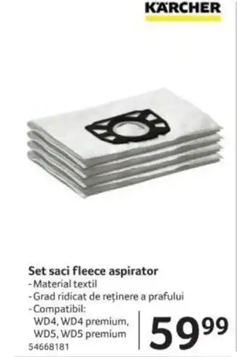 Selgros Set saci fleece aspirator Ofertă