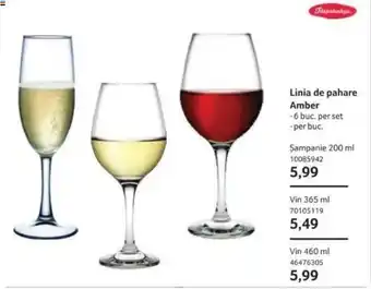 Selgros Linia de pahare Amber Ofertă