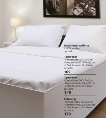 Selgros Lenjerie pat ranforce Ofertă
