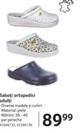 Selgros Saboți ortopedici adulți Ofertă