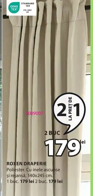 JYSK ROXEN DRAPERIE Ofertă