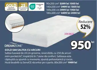 JYSK GOLD S60 SALTEA CU ARCURI Ofertă