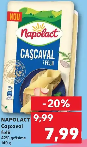 Kaufland NAPOLACT Cascaval felii Ofertă