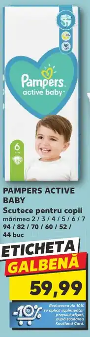 Kaufland PAMPERS ACTIVE BABY Scutece pentru copii Ofertă