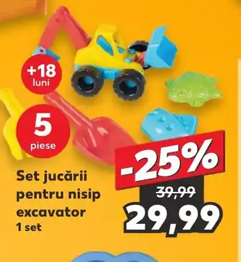 Kaufland Set jucării pentru nisip excavator Ofertă