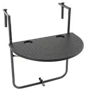 Favi Masă suspendată pliabilă cu aspect de rattan - negru Ofertă