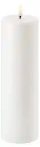 Favi Uyuni Lighting - Pillar Candle LED Nordic White 7,8 x 25 cm Uyuni Lighting Ofertă