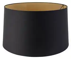 Favi Abajur din bumbac negru 45/50/28 cu interior auriu Ofertă