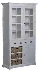 Favi Vitrina din tec, 3 usi si 7 sertare Ofertă