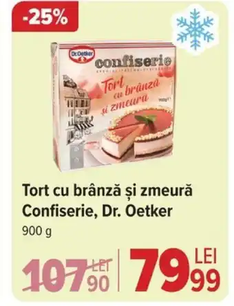 Carrefour Tort cu brânză şi zmeură Confiserie, Dr. Oetker Ofertă
