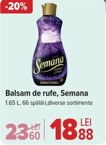 Carrefour Balsam de rufe, Semana Ofertă