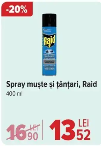 Carrefour Spray muşte și țânţari, Raid Ofertă