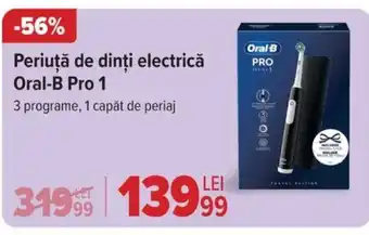 Carrefour Periuţă de dinți electrică Oral-B Pro 1 Ofertă