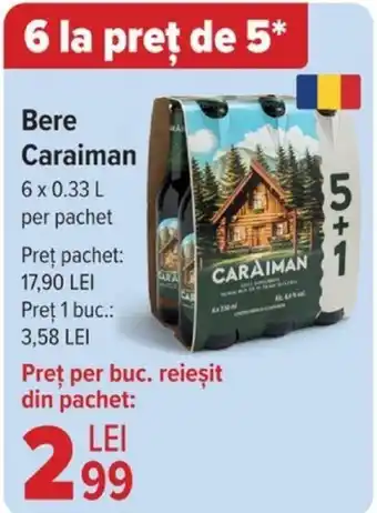 Carrefour Bere Caraiman Ofertă
