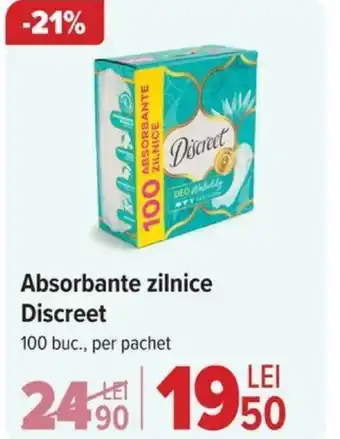 Carrefour Absorbante zilnice Discreet Ofertă