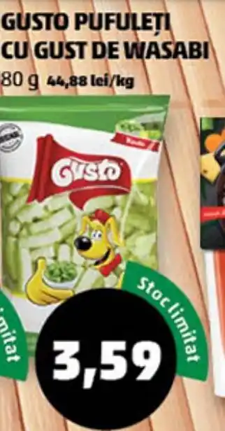 Penny GUSTO PUFULETI CU GUST DE WASABI Ofertă