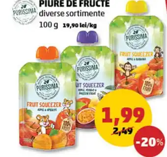 Penny PIURE DE FRUCTE Ofertă