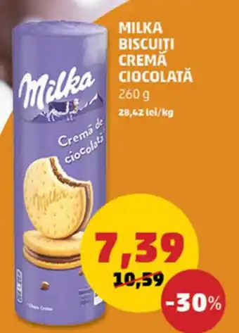 Penny MILKA BISCUITI CREMĂ CIOCOLATĂ Ofertă