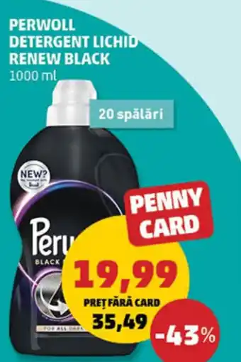 Penny PERWOLL DETERGENT LICHID RENEW BLACK Ofertă