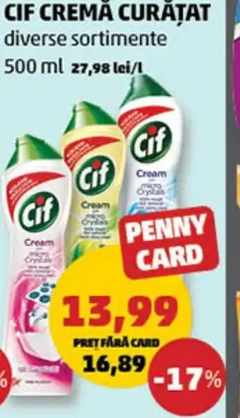 Penny CIF CREMĂ CURĂȚAT Ofertă