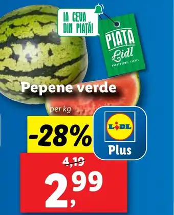 Lidl Pepene verde Ofertă