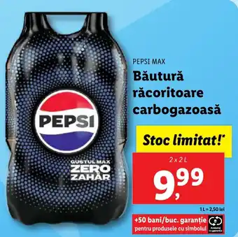 Lidl PEPSI MAX Băutură răcoritoare carbogazoasă Ofertă