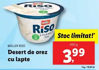 Lidl MÜLLER RISO Desert de orez cu lapte Ofertă