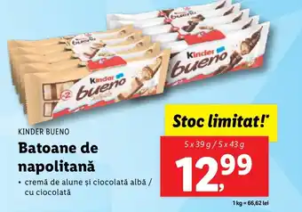 Lidl KINDER BUENO Batoane de napolitanǎ Ofertă