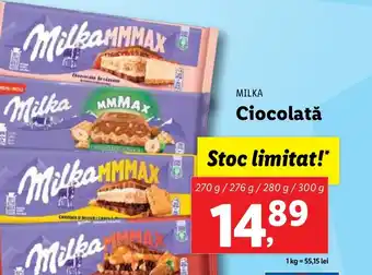 Lidl MILKA Ciocolată Ofertă