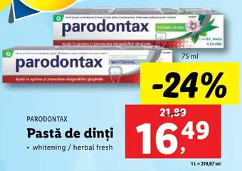 Lidl PARODONTAX Pastă de dinți Ofertă