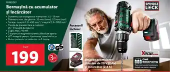 Lidl PARKSIDE® Bormașină cu acumulator şi încărcător Ofertă