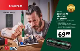 Lidl PARKSIDE® Şurubelniță electrică, de precizie Ofertă