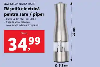 Lidl SILVERCREST® KITCHEN TOOLS Râșniță electrică pentru sare/piper Ofertă