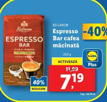 Lidl BELLAROM Espresso Bar cafea măcinată Ofertă