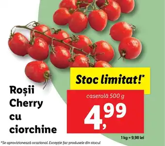 Lidl Roşii Cherry cu ciorchine Ofertă
