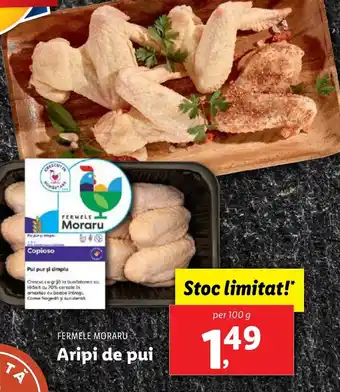 Lidl FERMELE MORARU Aripi de pui Ofertă