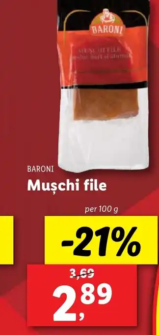 Lidl BARONI Muschi file Ofertă