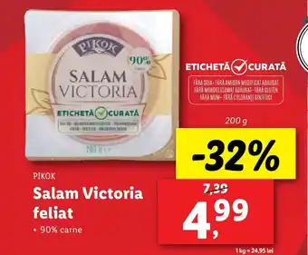 Lidl PIKOK Salam Victoria feliat Ofertă