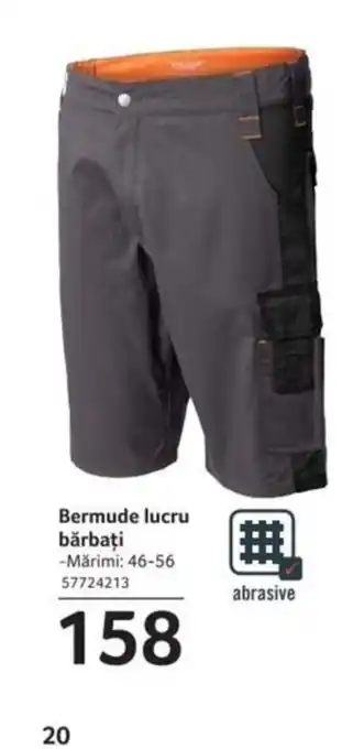 Selgros Bermude lucru bărbați Ofertă
