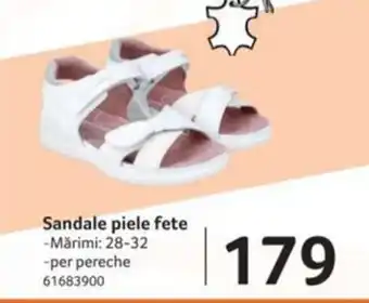 Selgros Sandale piele fete Ofertă