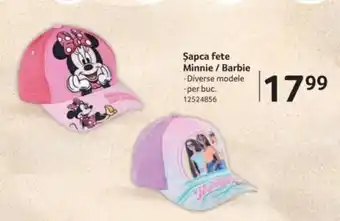 Selgros Şapca fete Minnie/Barbie Ofertă