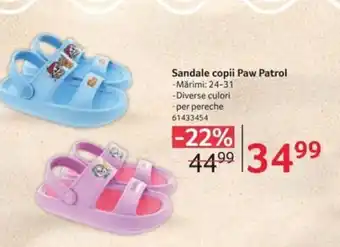 Sandale copii Paw Patrol