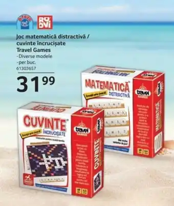 Selgros Joc matematică distractivă / cuvinte încrucisate Travel Games Ofertă