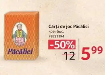 Selgros Cărți de joc Păcălici Ofertă
