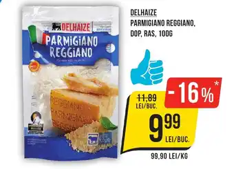 Mega Image DELHAIZE PARMIGIANO REGGIANO, DOP, RAS, 100G Ofertă