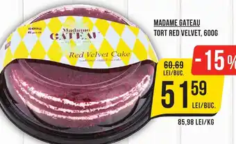 MADAME GATEAU TORT RED VELVET, 600G