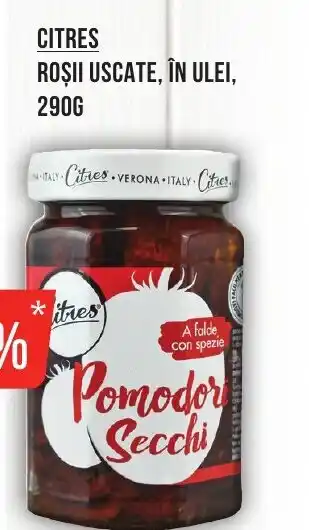 Mega Image CITRES ROŞII USCATE, ÎN ULEI, 290G Ofertă