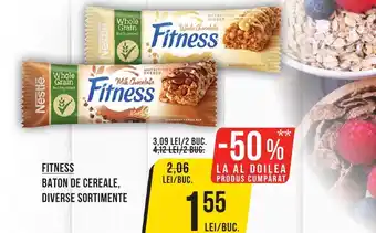 Mega Image FITNESS BATON DE CEREALE, DIVERSE SORTIMENTE Ofertă