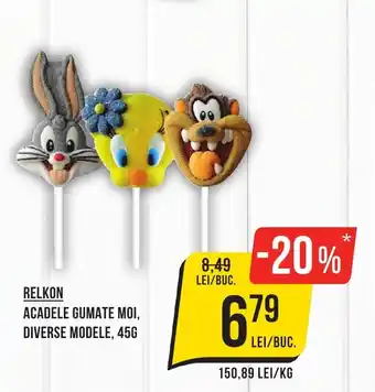 Mega Image RELKON ACADELE GUMATE MOI, DIVERSE MODELE, 45G Ofertă