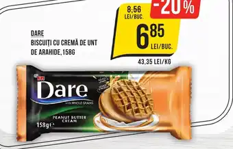 Mega Image DARE BISCUIȚI CU CREMĂ DE UNT DE ARAHIDE, 158G Ofertă